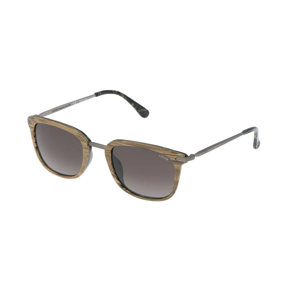 Lozza Unisex Brown Acetate Sunglasses