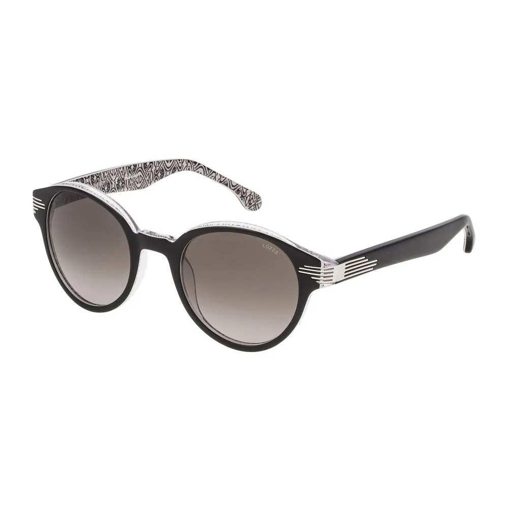 Lozza Unisex Black Acetate Sunglasses