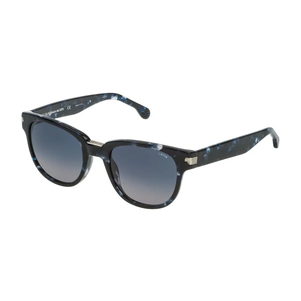Lozza Unisex Blue Acetate Sunglasses