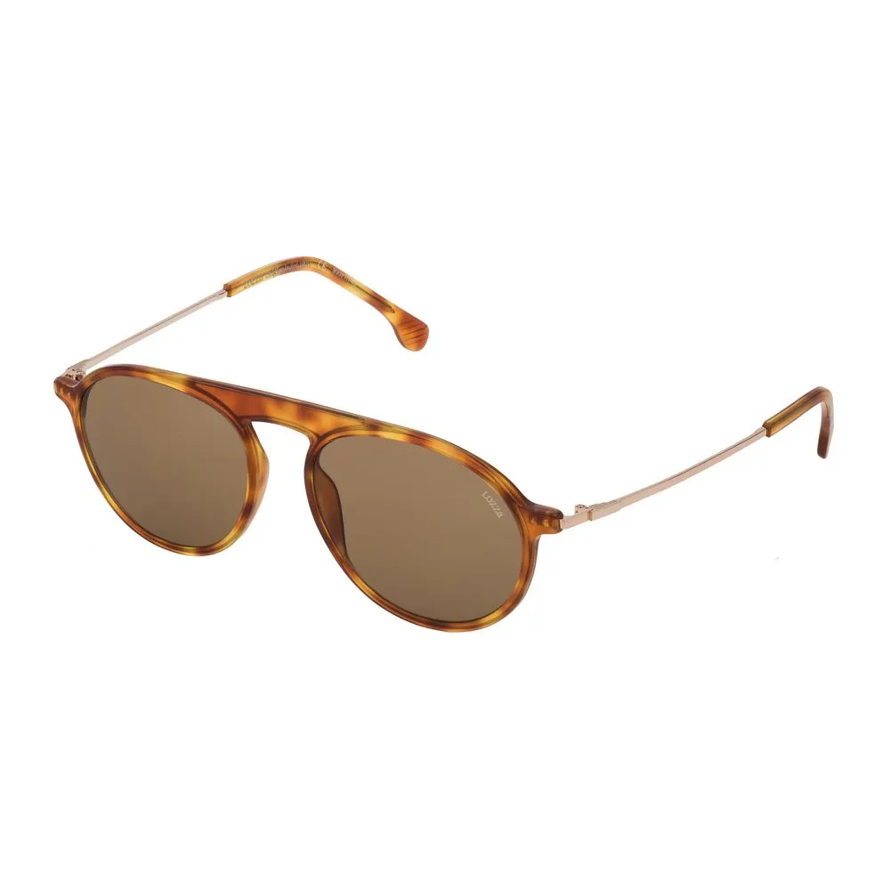 Lozza Unisex Brown Acetate Sunglasses