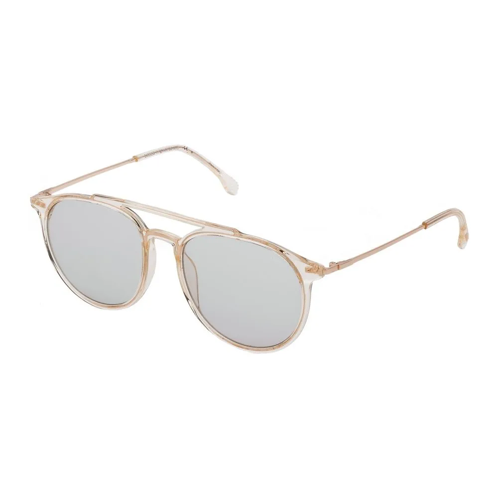 Lozza Unisex Beige Acetate Sunglasses