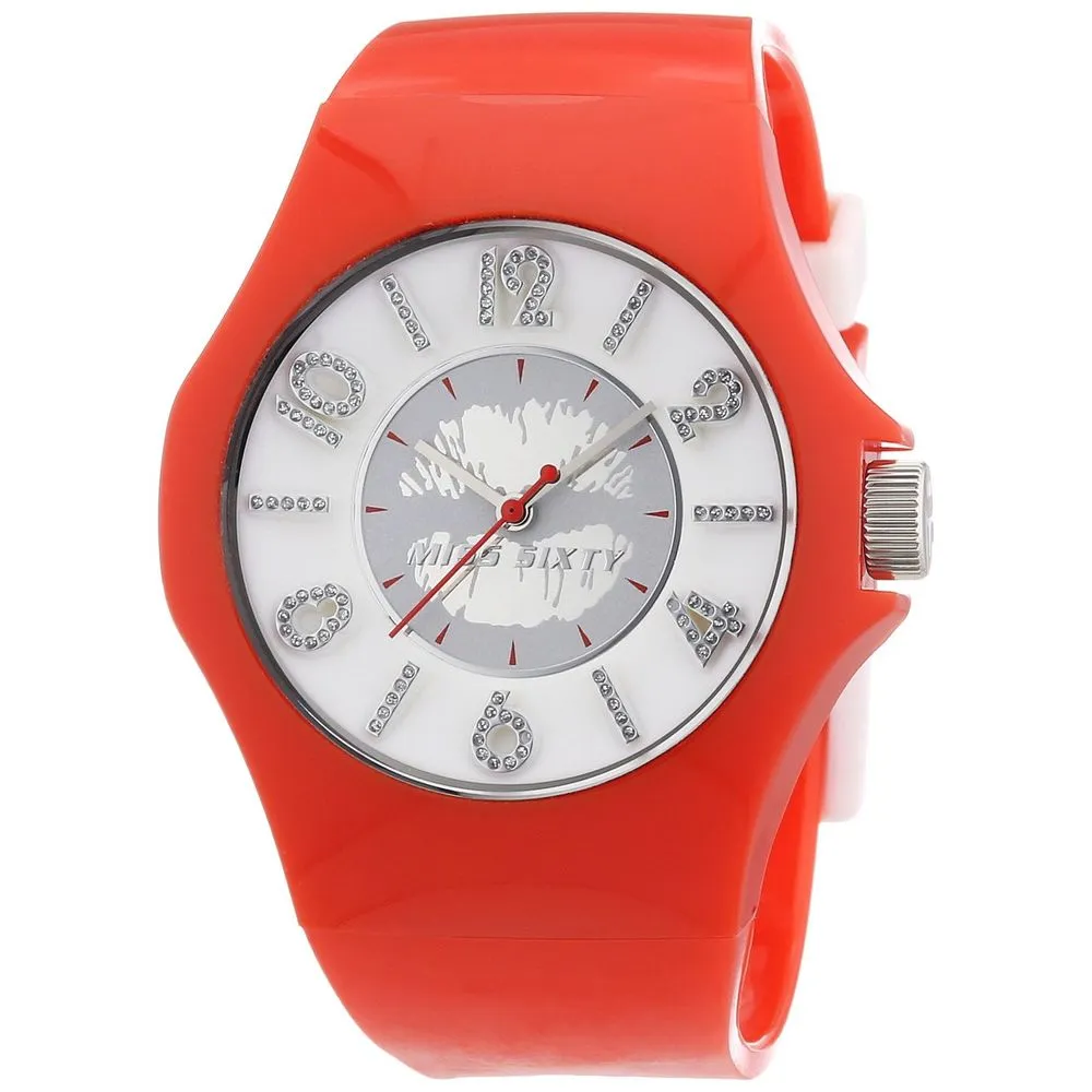 Miss Sixty Women's Red Rubber Watch
