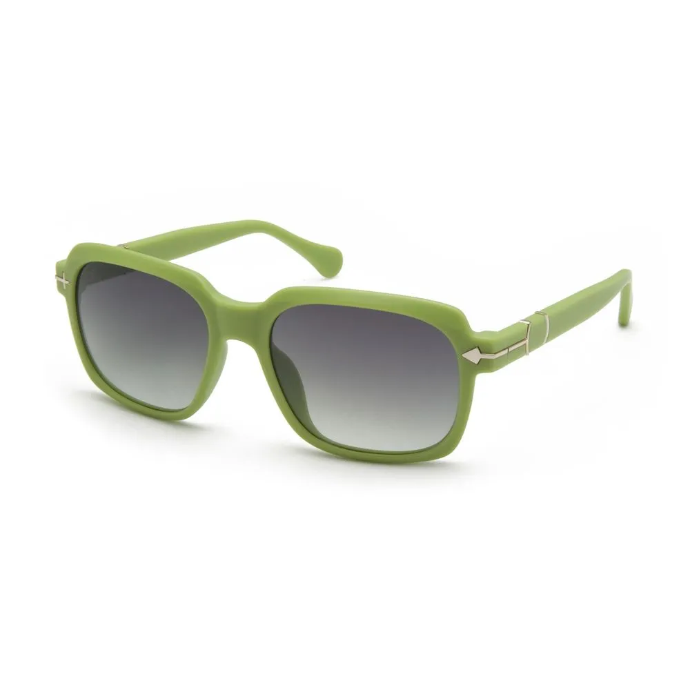 Opposit Women's Green Acetate Sunglasses