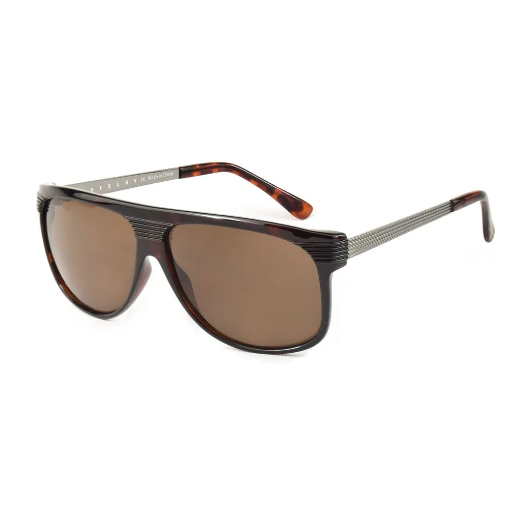 Sisley Men's Brown Metal Sunglasses