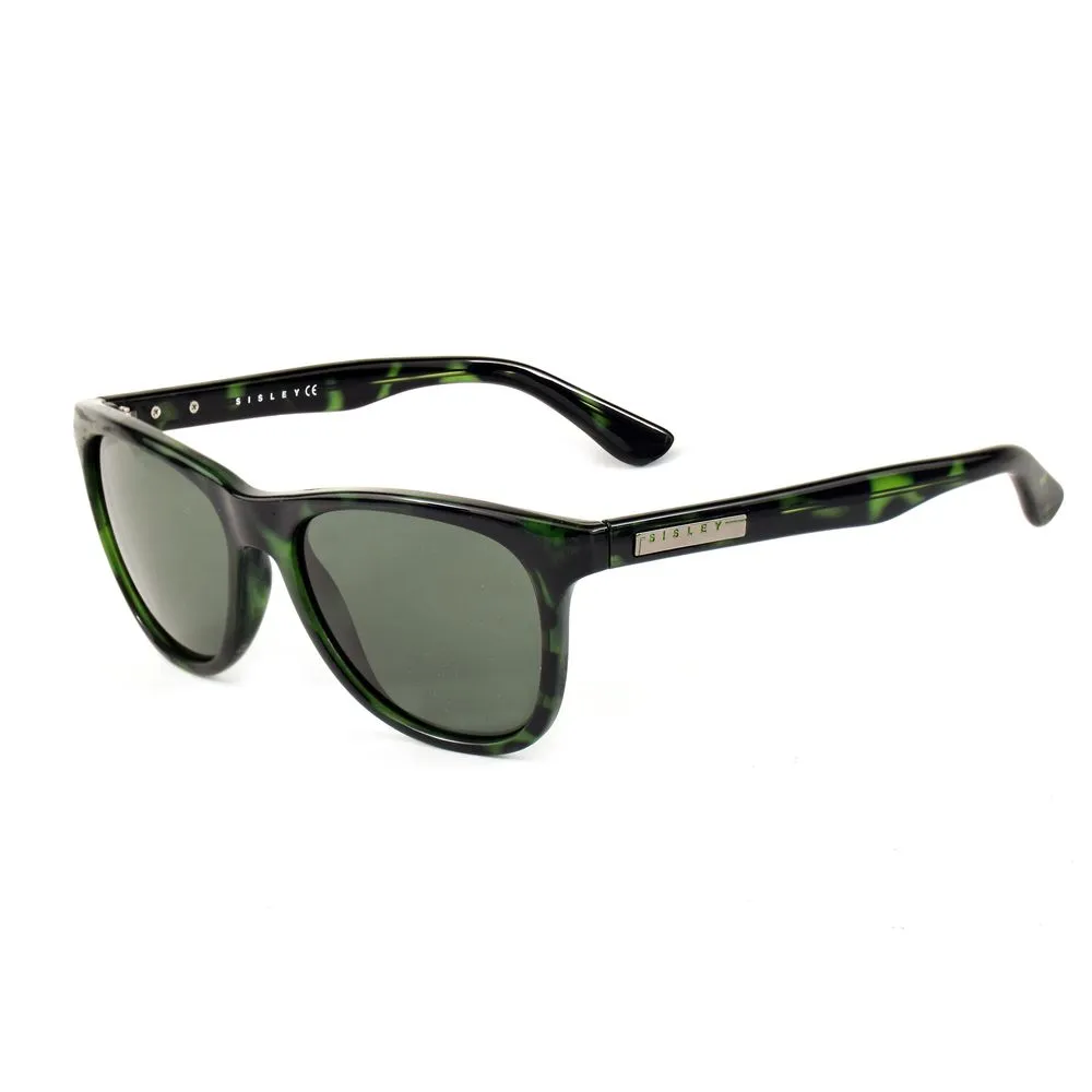 Sisley Unisex Green Acetate Sunglasses