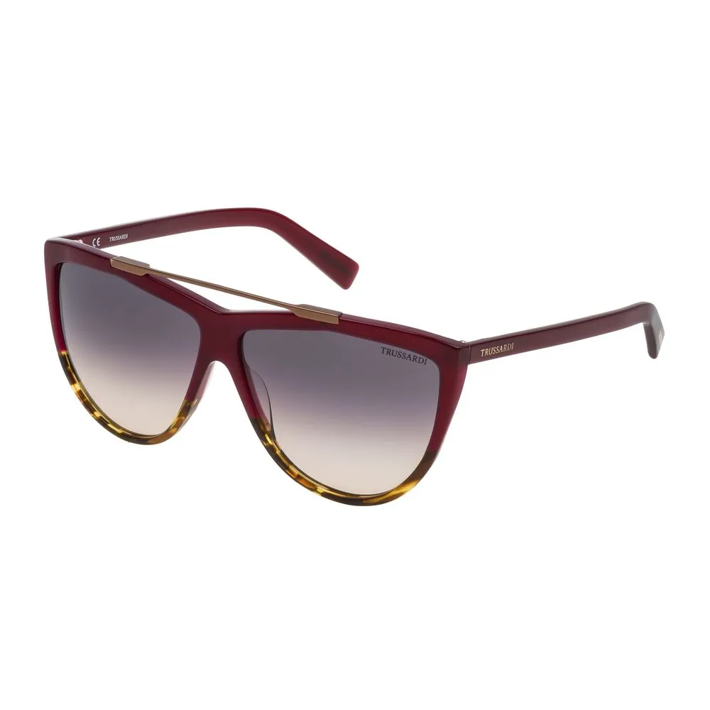 Trussardi Women's Red Acetate Sunglasses