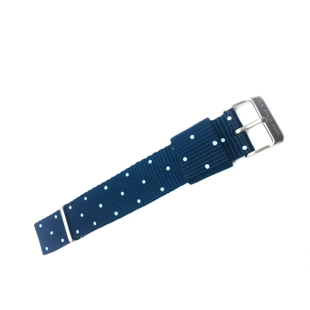 U.S. POLO ASSN. Men's Blue Textile Watch