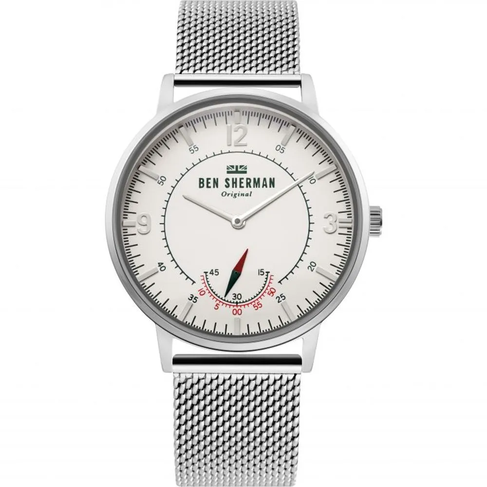 Ben Sherman Men's Silver Steel Watch