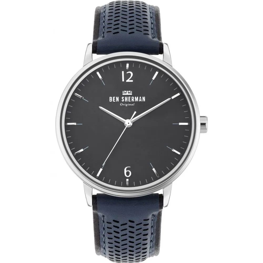 Ben Sherman Men's Blue Leather Watch