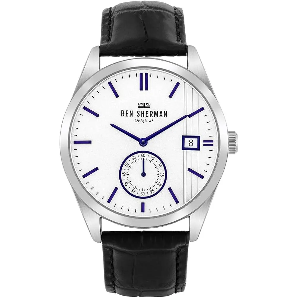 Ben Sherman Men's Black Leather Watch