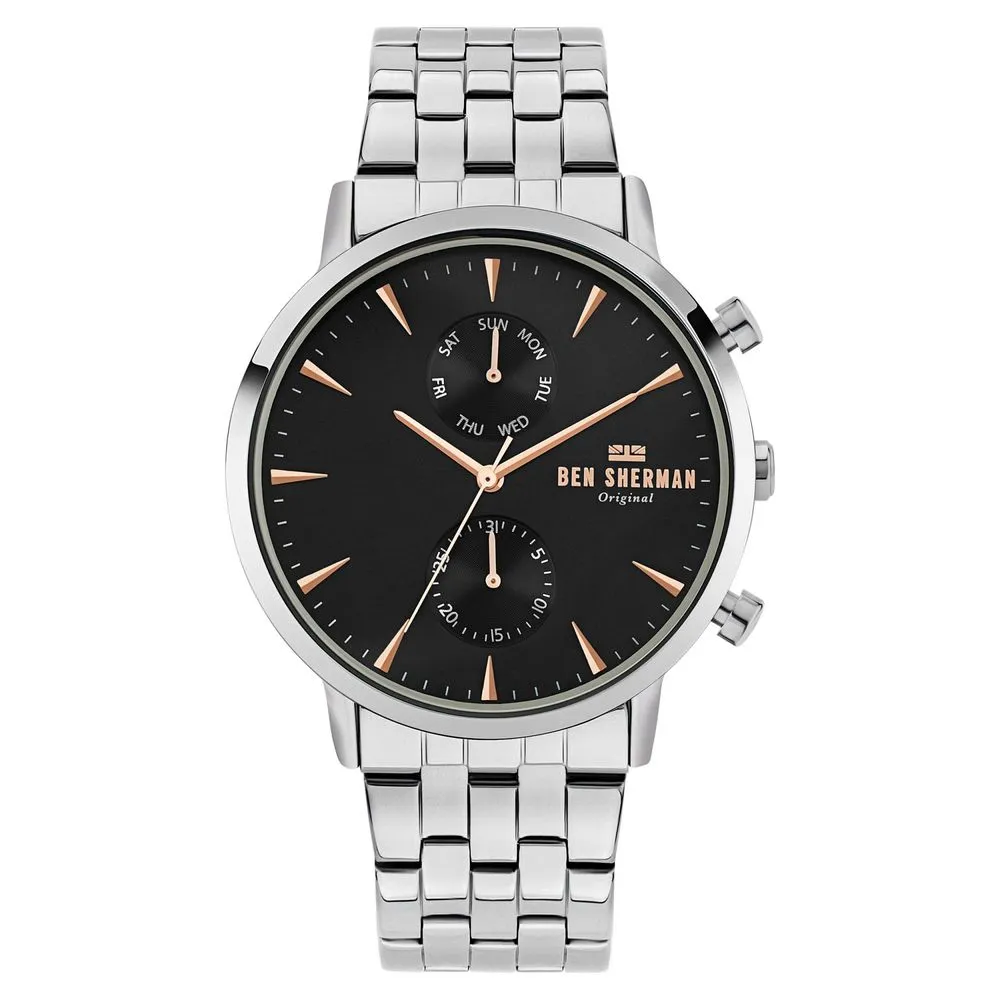 Ben Sherman Men's Gray Stainless Steel Stainless Steel Watch