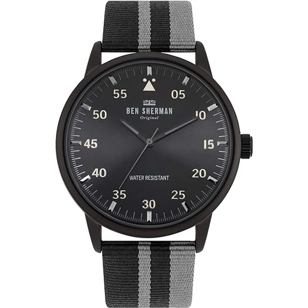 Ben Sherman Men's Gray Fabric Watch