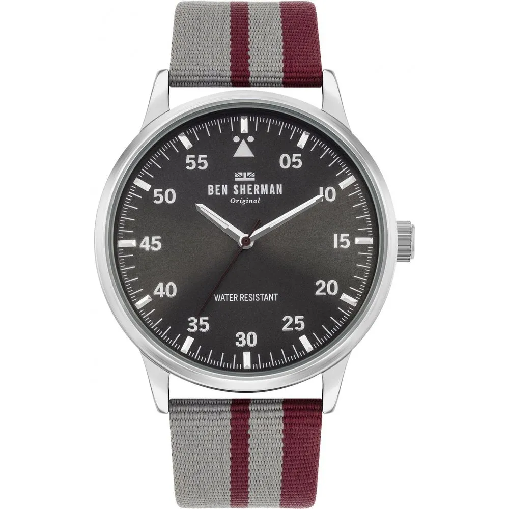 Ben Sherman Men's Gray Fabric Watch