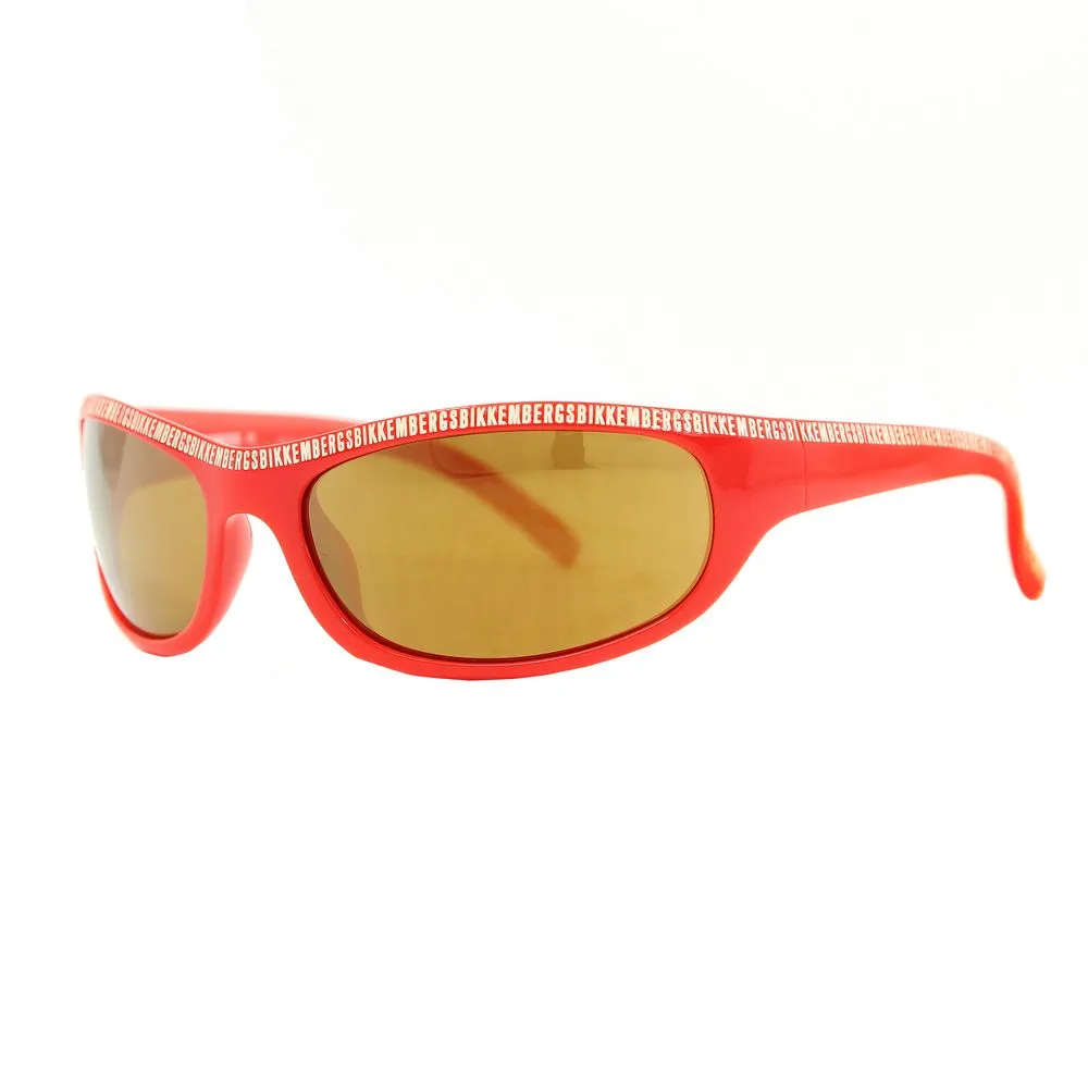Bikkembergs Unisex Red Acetate Sunglasses