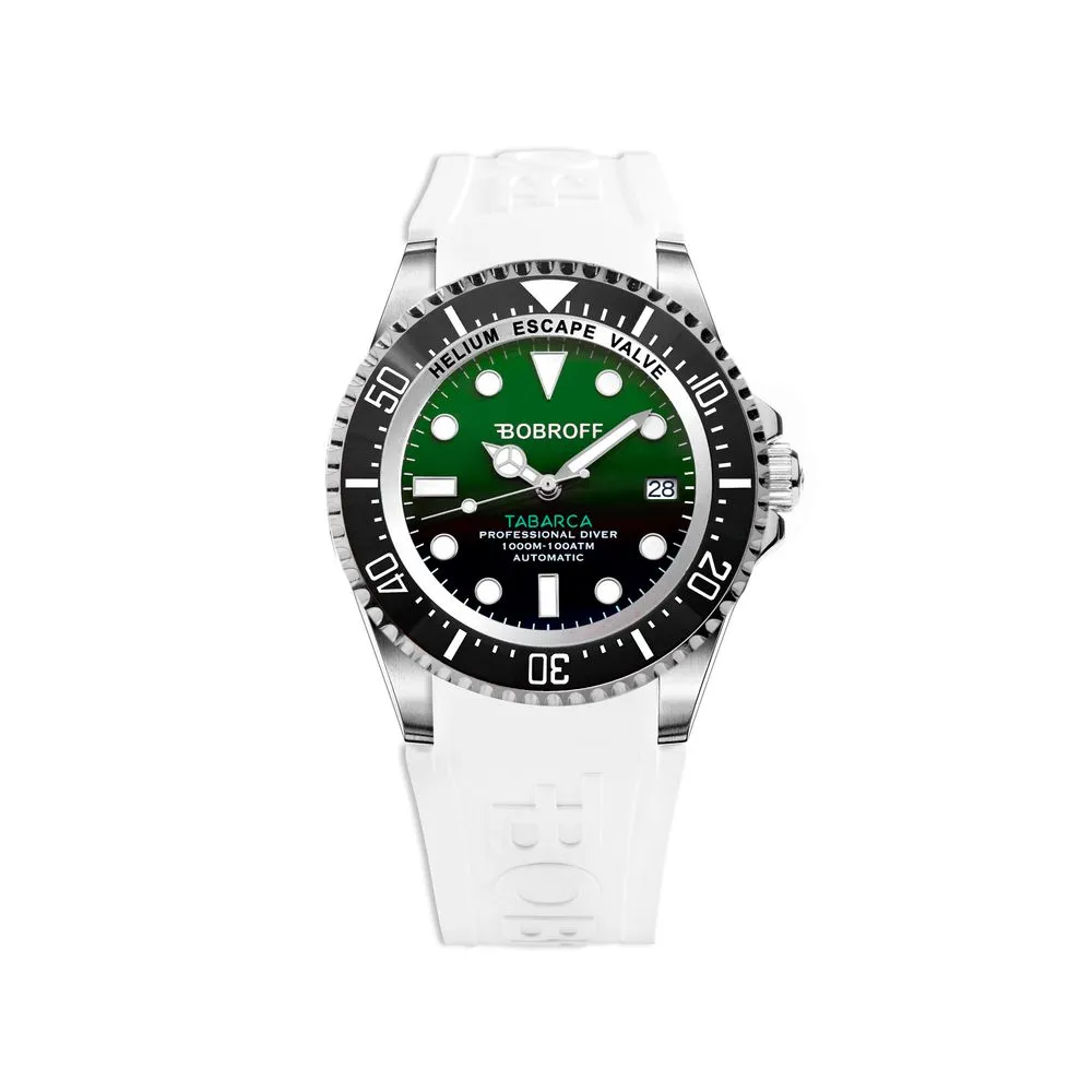 Bobroff Men's White Rubber Watch