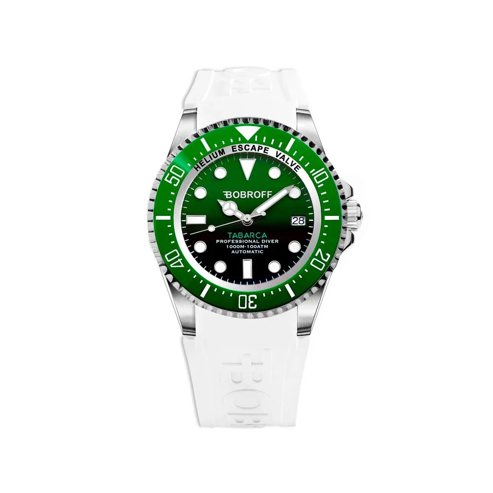 Bobroff Men's White Rubber Watch