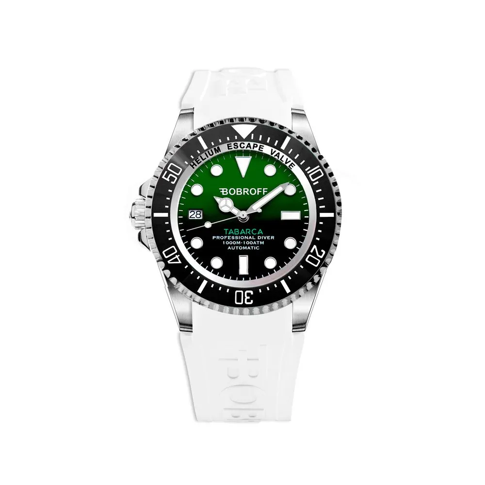 Bobroff Men's White Silicone Watch