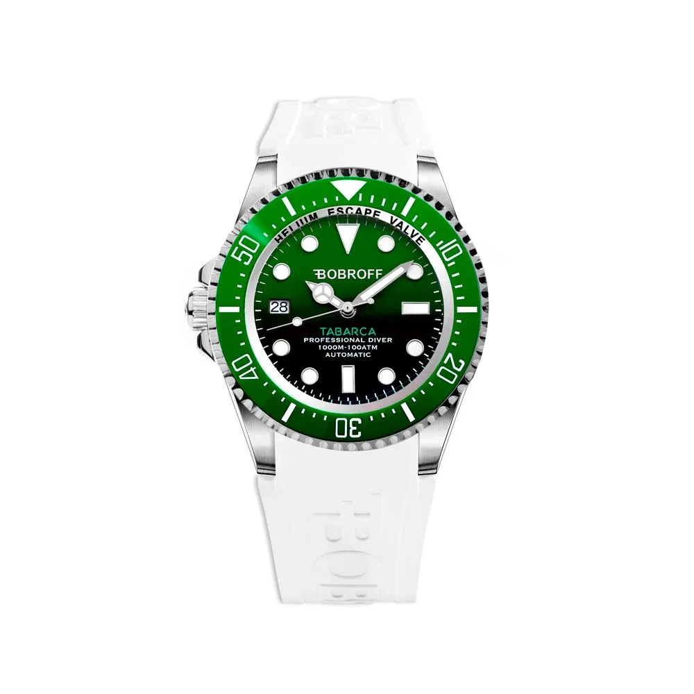 Bobroff Men's White Rubber Watch