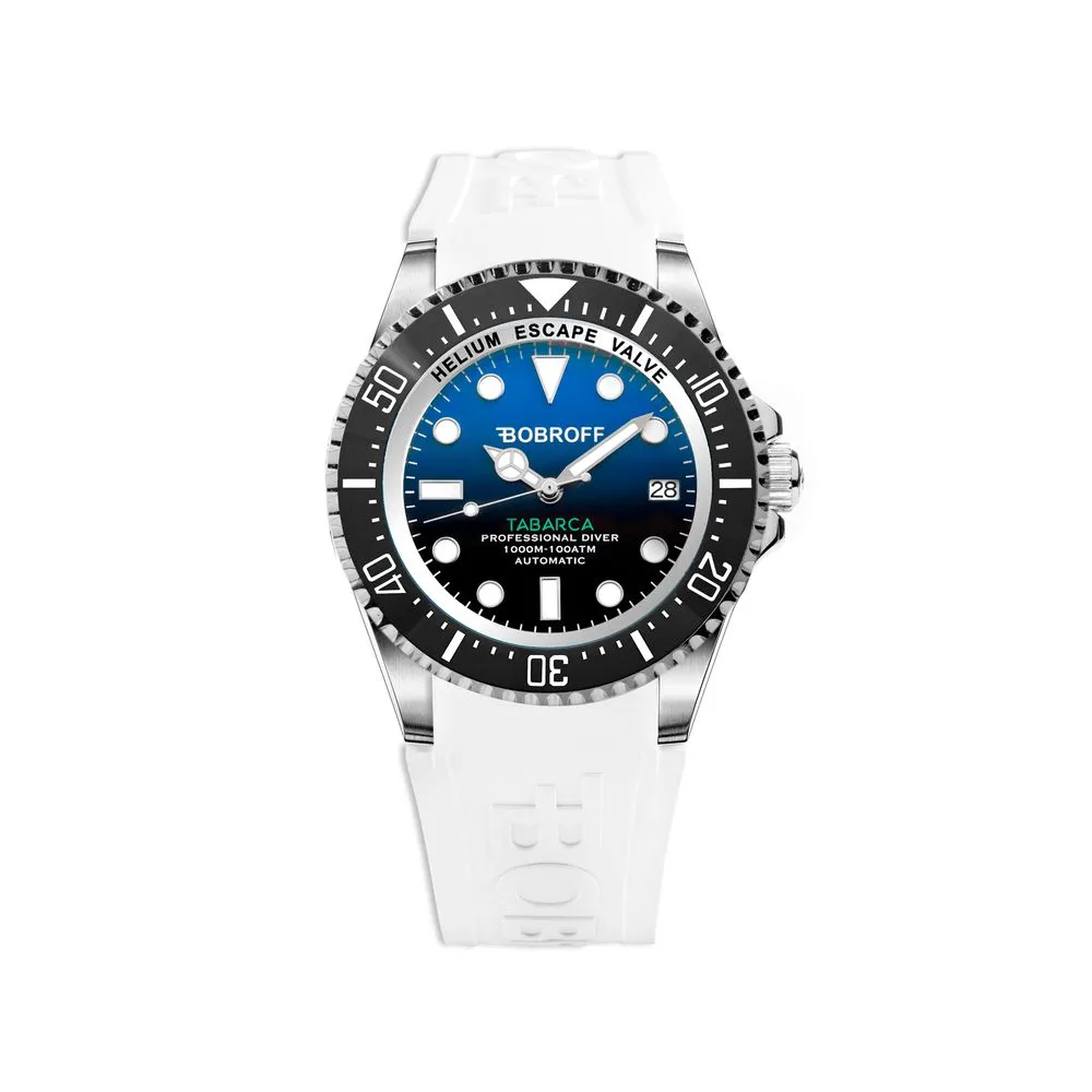 Bobroff Men's White Rubber Watch
