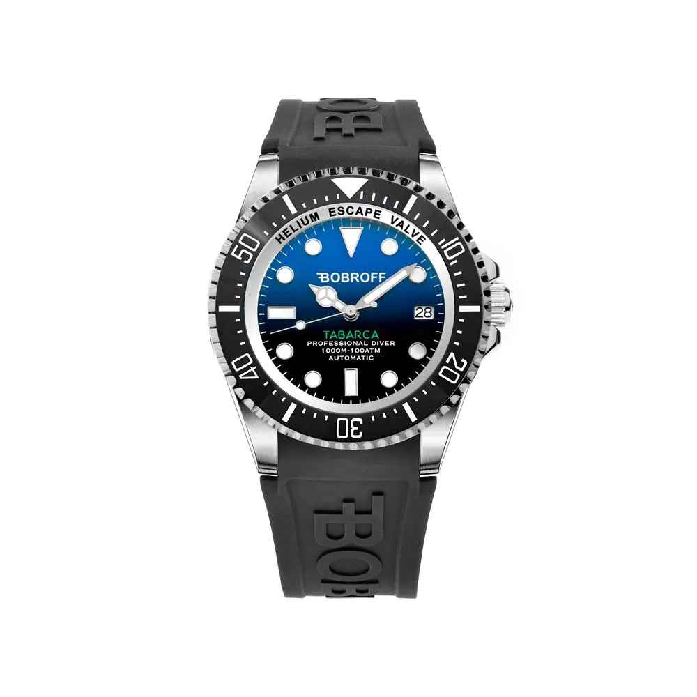 Bobroff Men's Black Rubber Watch