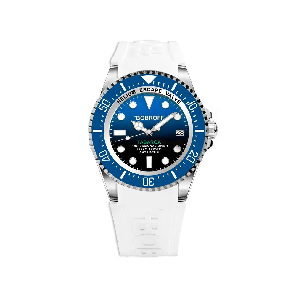 Bobroff Men's White Rubber Watch