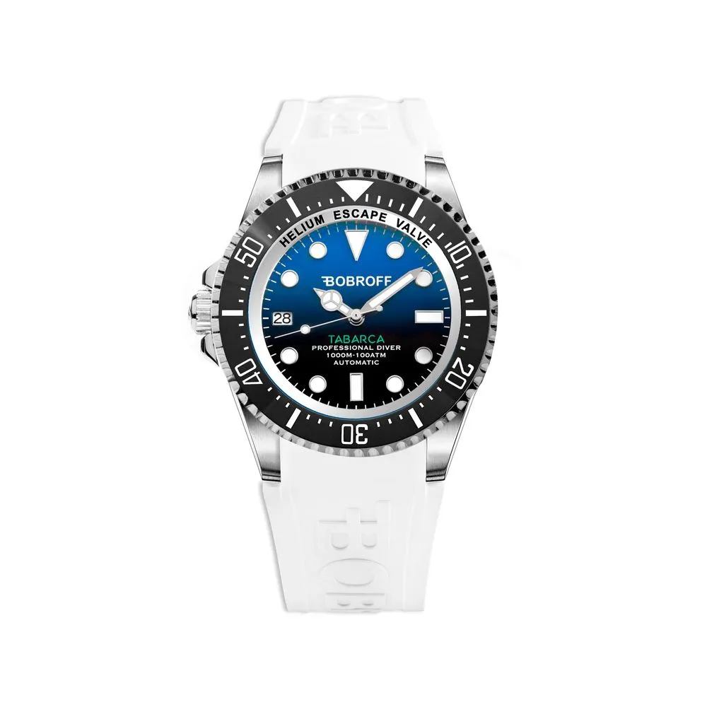 Bobroff Men's White Rubber Watch