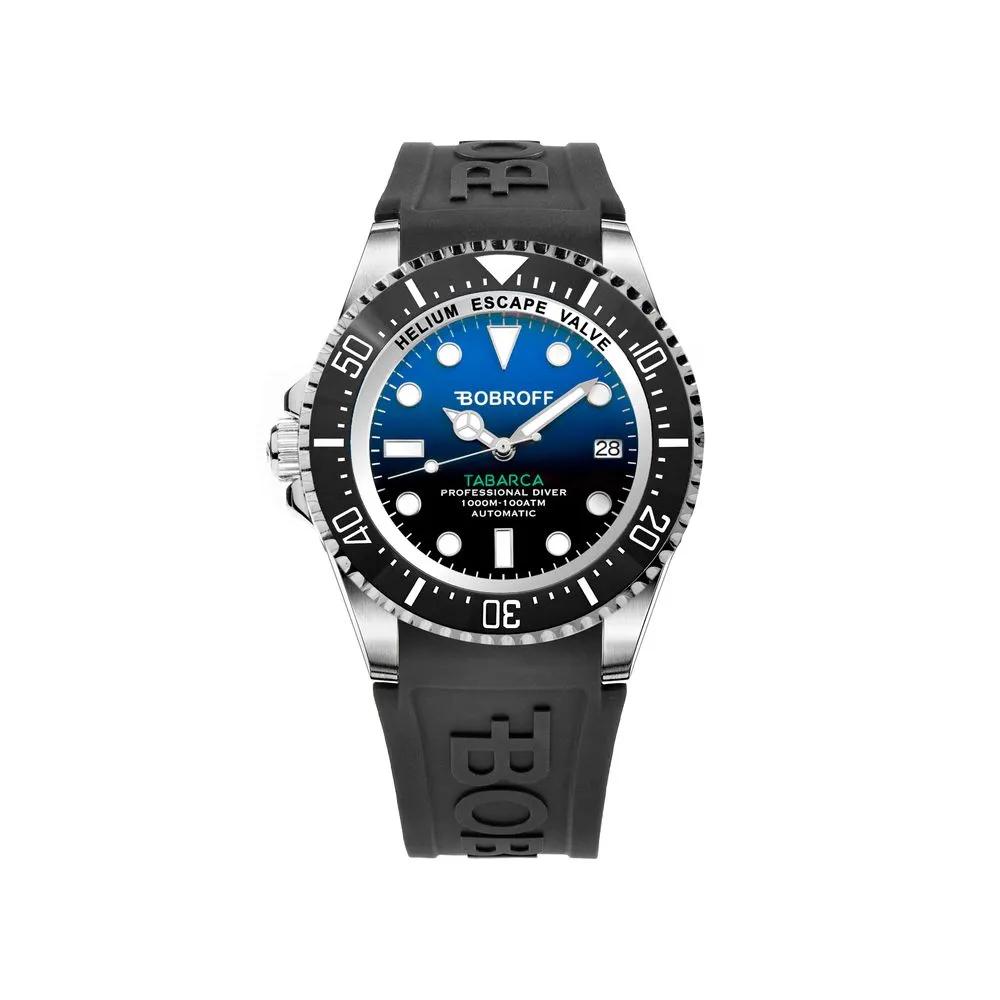 Bobroff Men's Black Silicone Watch