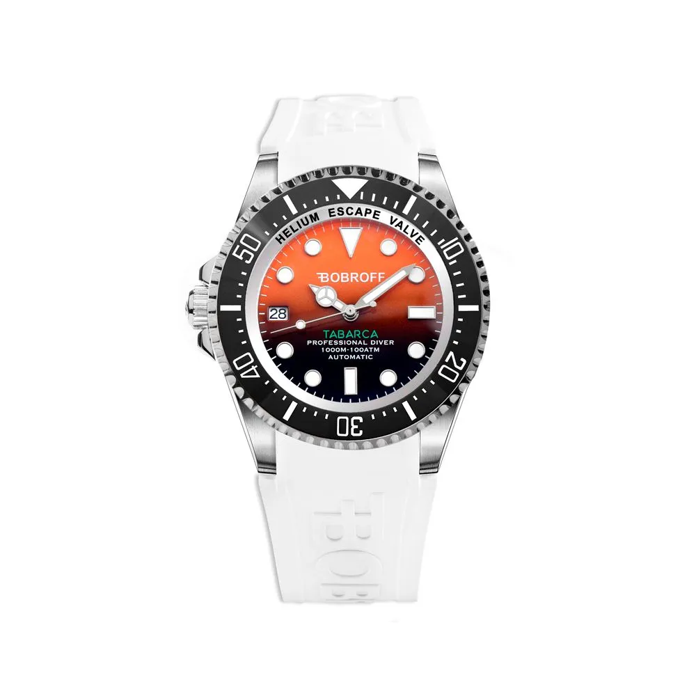 Bobroff Men's White Rubber Watch