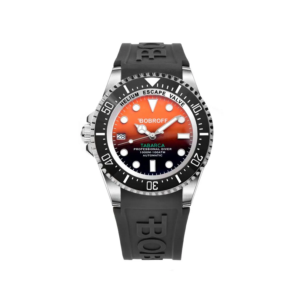 Bobroff Men's Black Rubber Watch