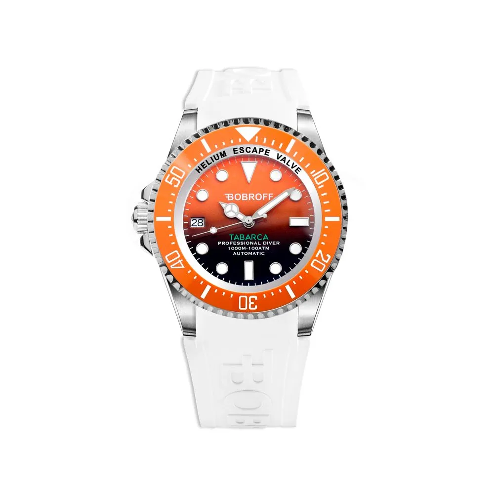Bobroff Men's White Rubber Watch