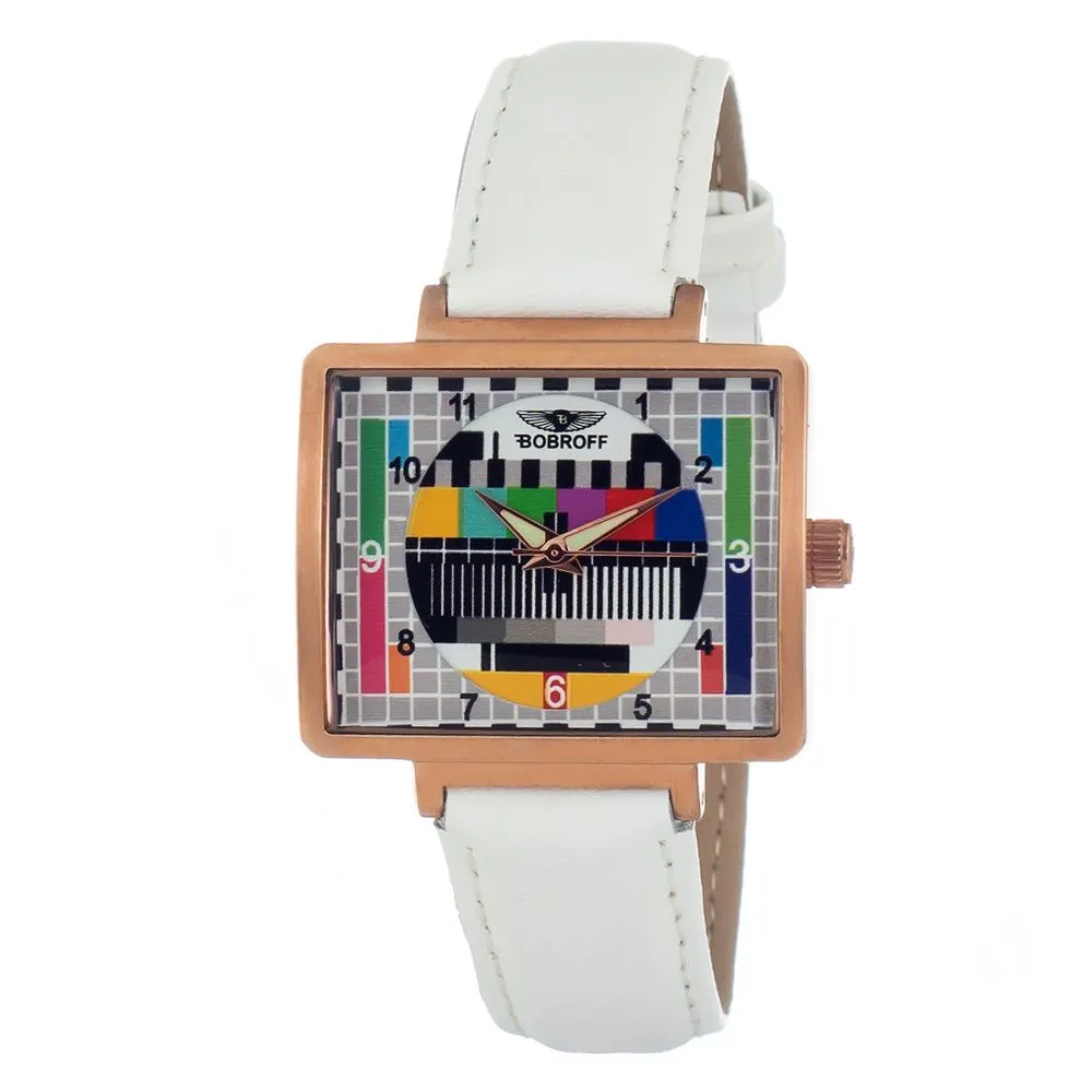 Bobroff Women's White Leather Watch