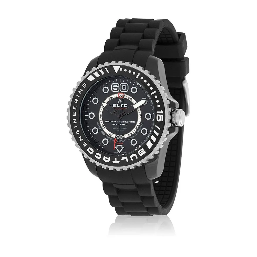 Bultaco Men's Black Silicone Watch