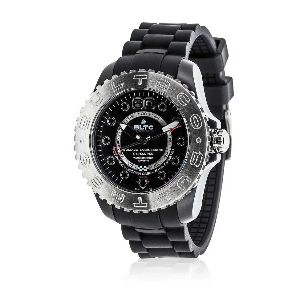 Bultaco Men's Black Silicone Watch