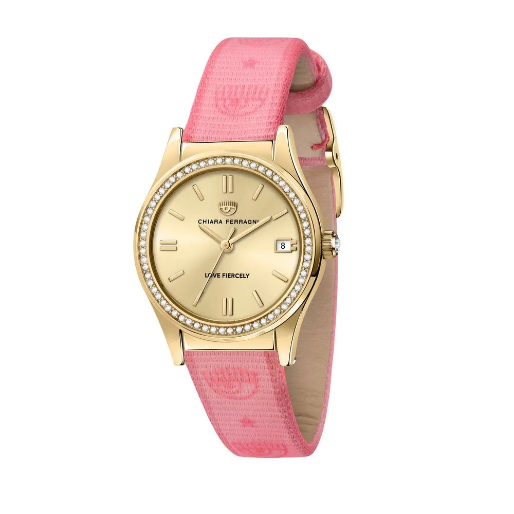 Chiara Ferragni Women's Multicolor Synthetic Skin Watch
