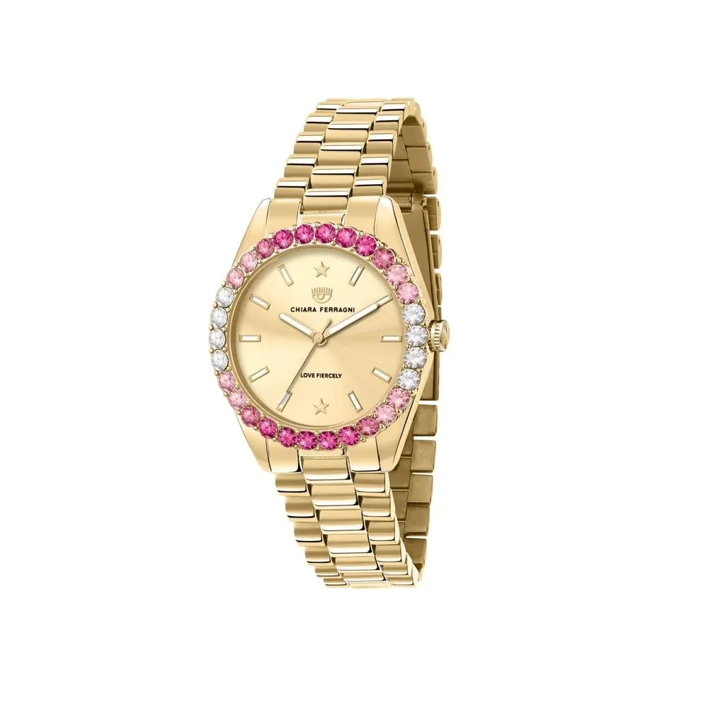 Chiara Ferragni Women's Gold Stainless Steel Watch