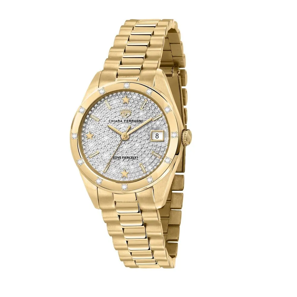 Chiara Ferragni Women's Gold Stainless Steel Watch