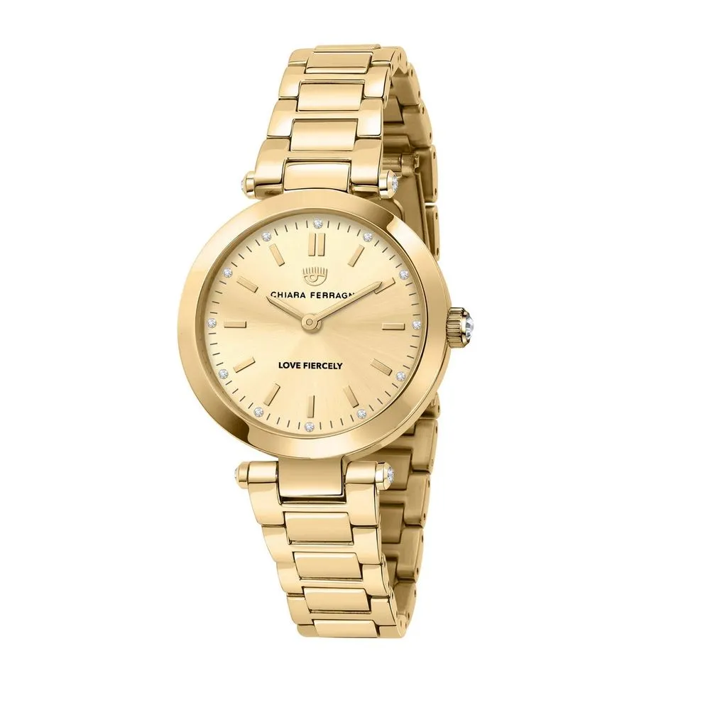 Chiara Ferragni Women's Gold Stainless Steel Watch