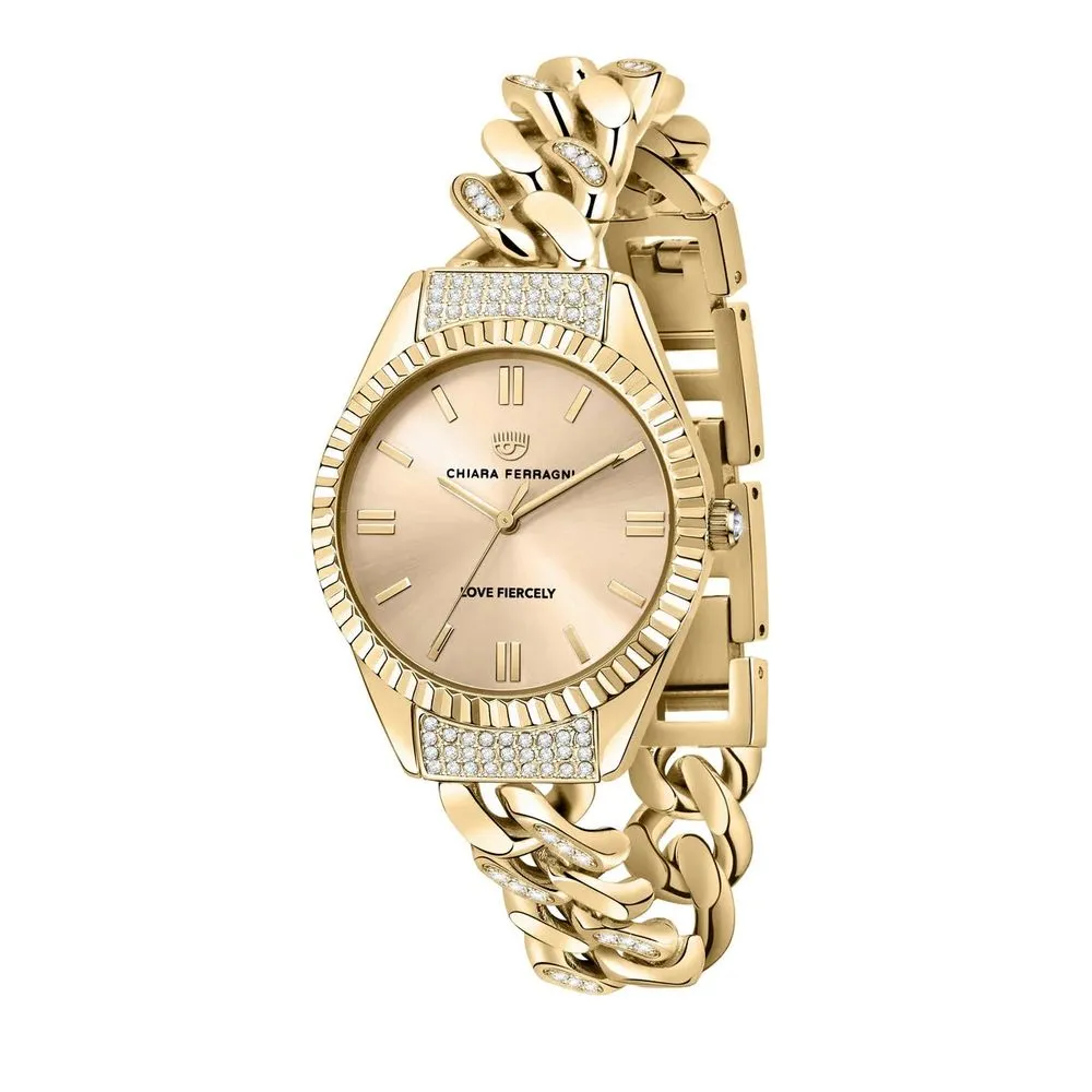 Chiara Ferragni Women's Gold Stainless Steel Watch
