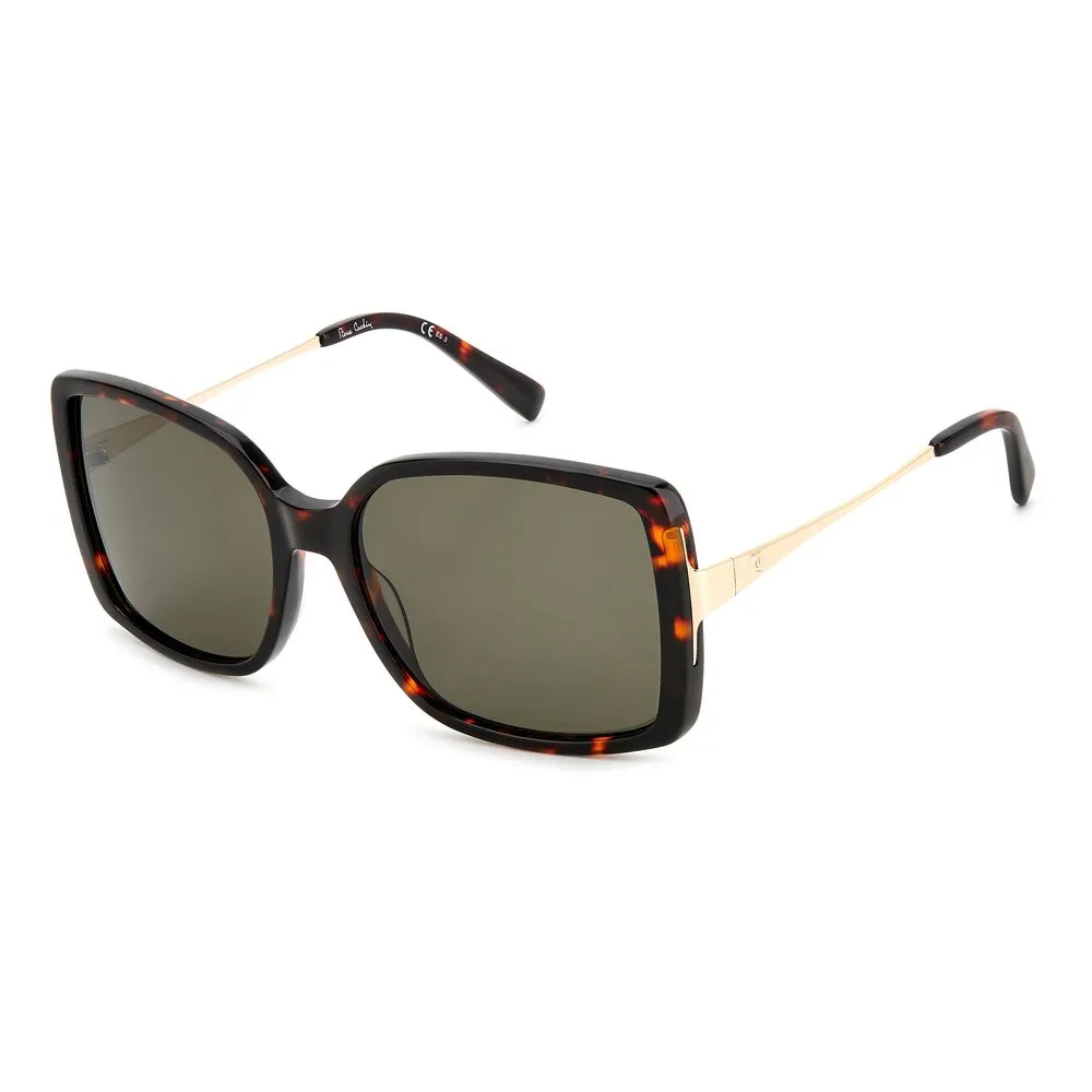 Pierre Cardin Women's Brown Acetate Sunglasses