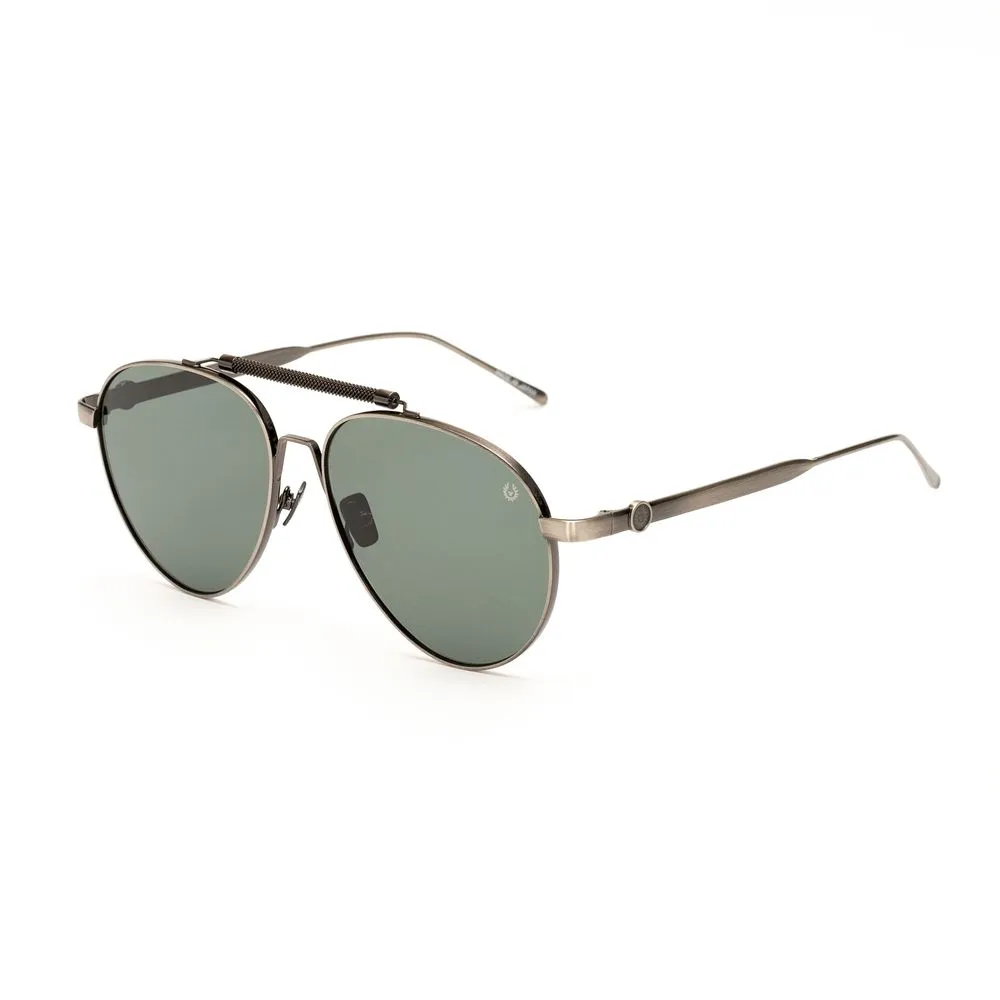 Belstaff Men's Gray Stainless Steel Stainless Steel Sunglasses