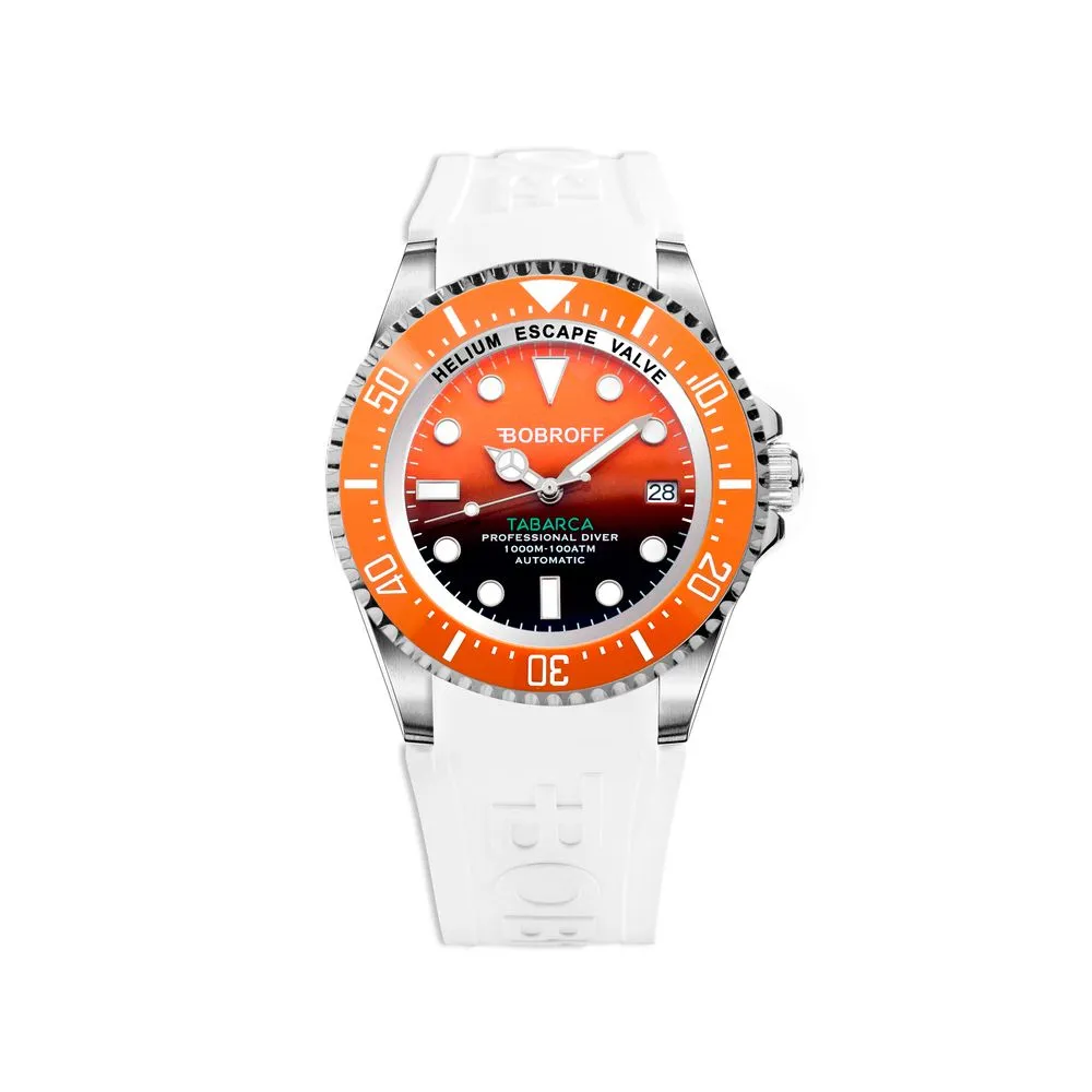 Bobroff Men's White Rubber Watch