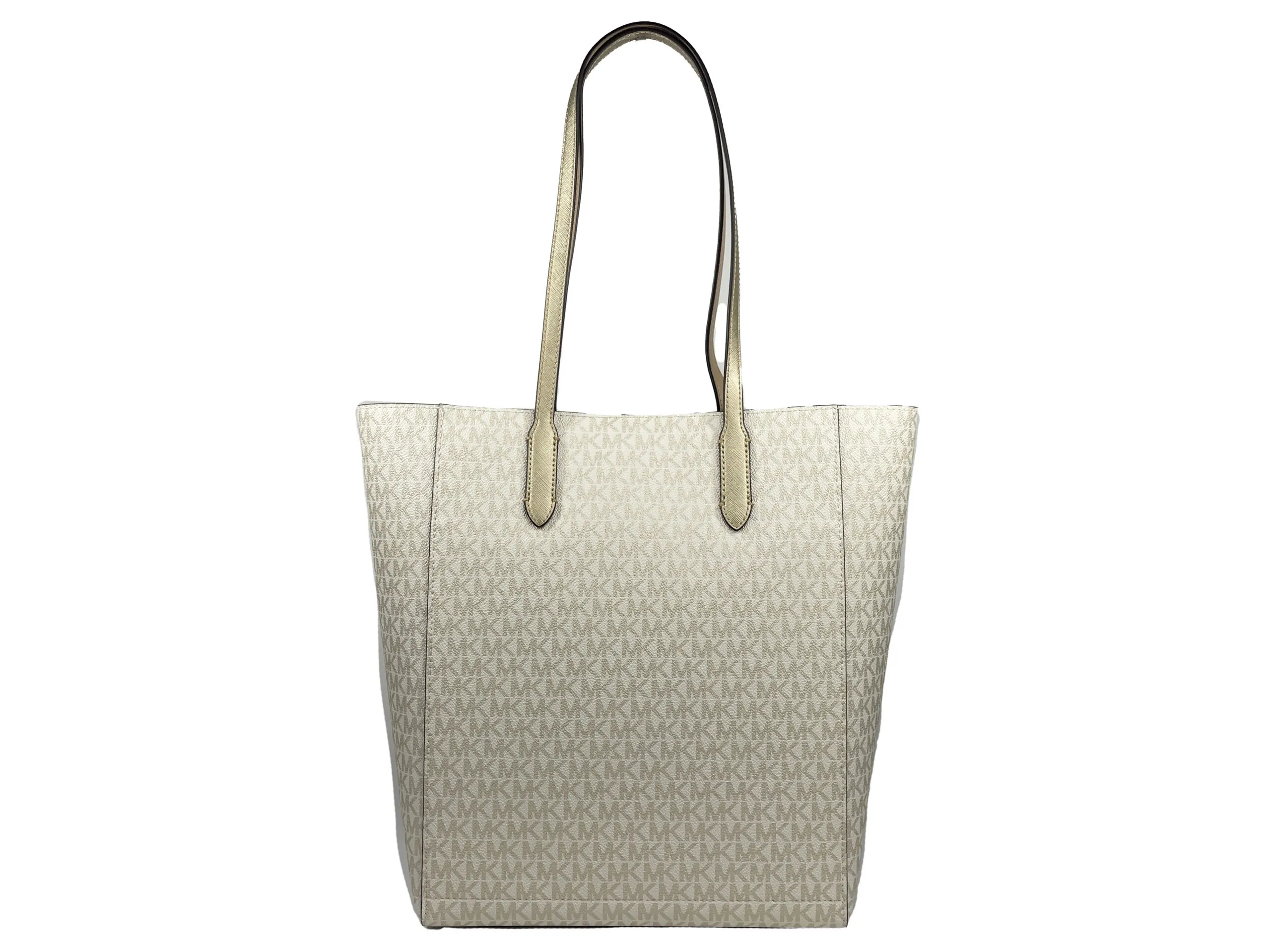 Michael Kors Women's Vincent With Card Case Large Tote Purse Bag Gold