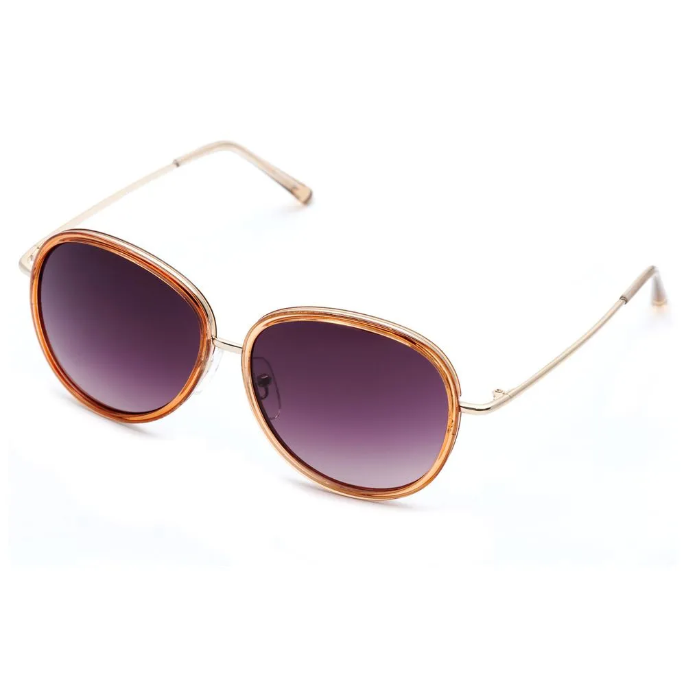 Lancaster Women's Purple Metal Sunglasses