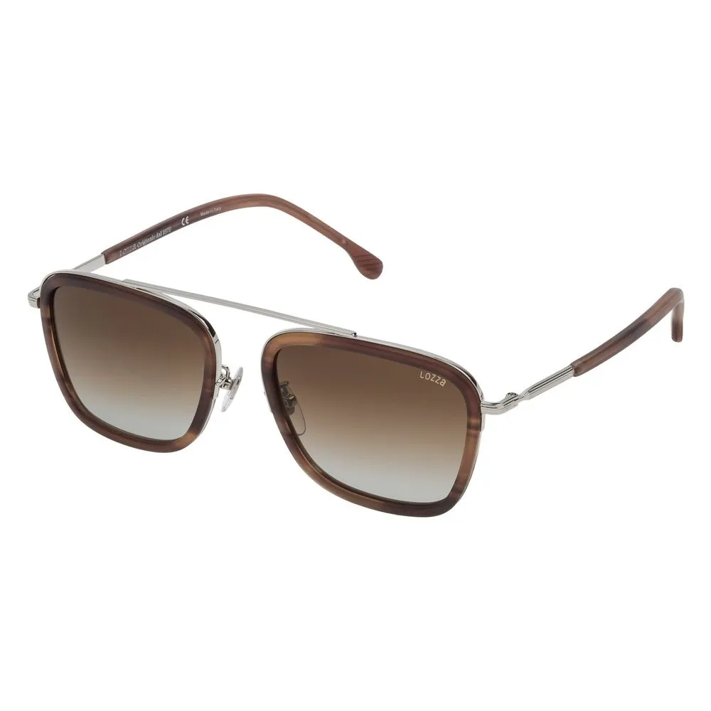 Lozza Men's Brown Metal Sunglasses
