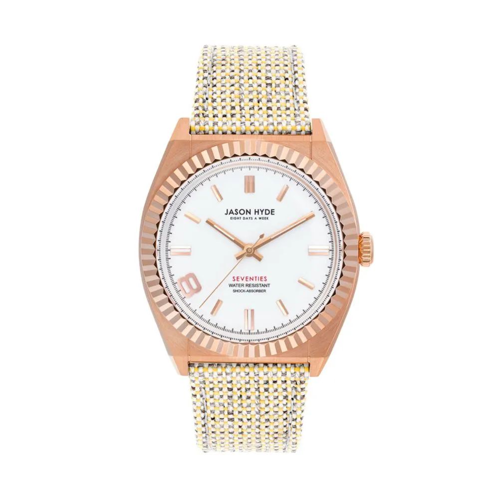 Jason Hyde Women's Brown Textile Watch