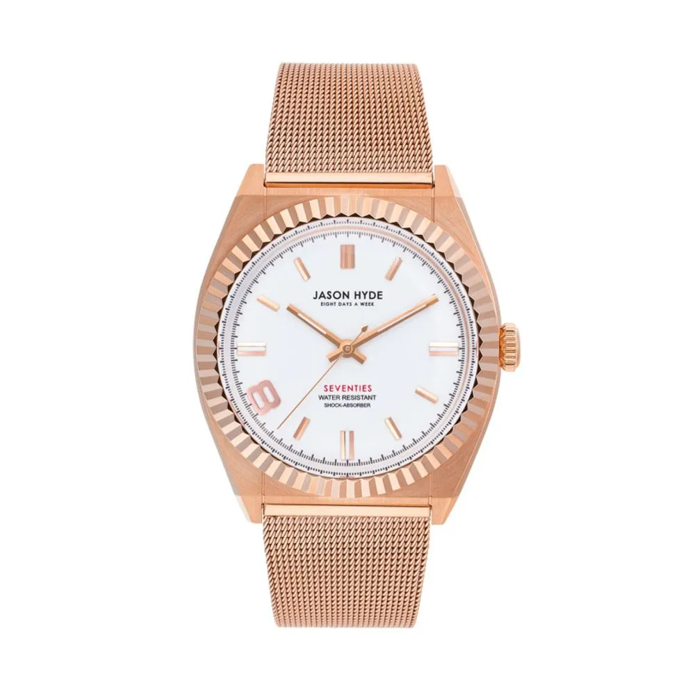 Jason Hyde Women's Rose Gold Textile Watch