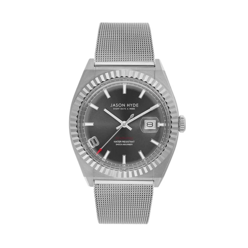 Jason Hyde Men's Gray Steel Watch