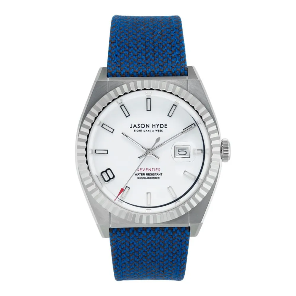 Jason Hyde Men's Blue Textile Watch