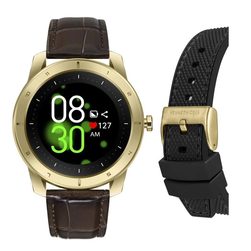 Kenneth Kole Men's Black Silicone Watch