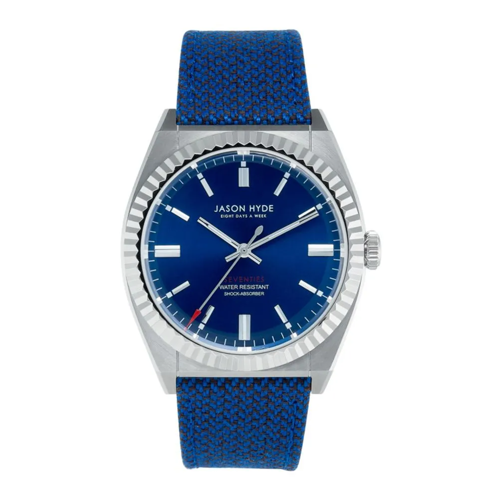 Jason Hyde Men's Blue Textile Watch